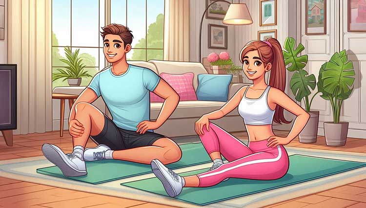 ورزش نشسته برای شکم