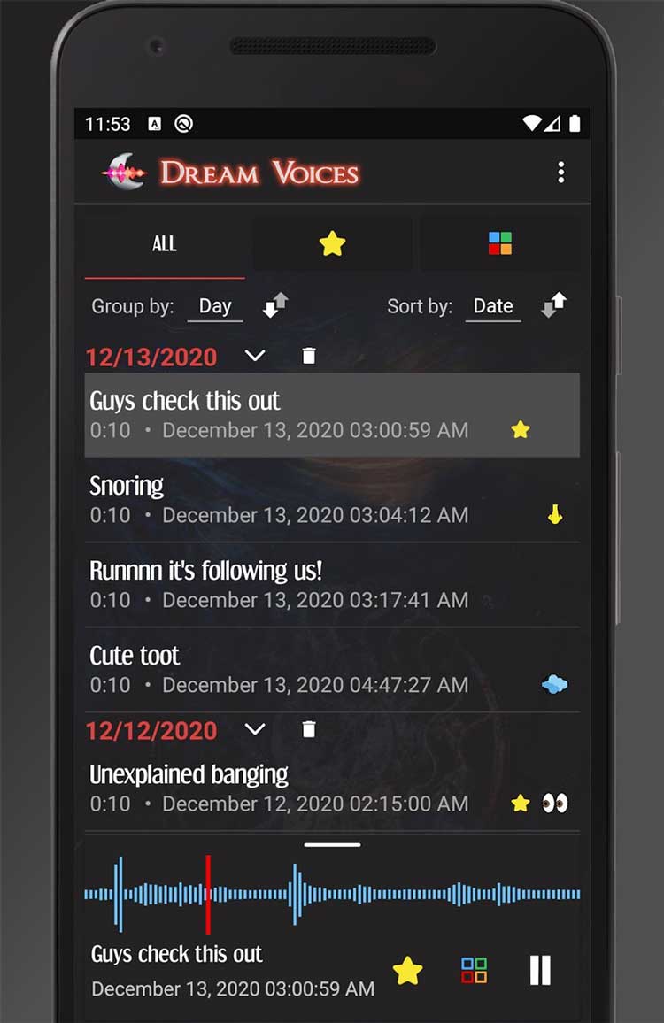 برنامه Sleep Talk Recorder