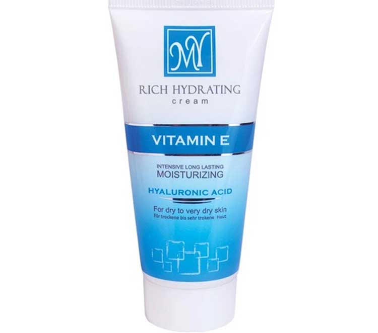 کرم مرطوب کننده، پوست خشک کرم مرطوبکننده قوی ویتامین E و هیالورونیک مای