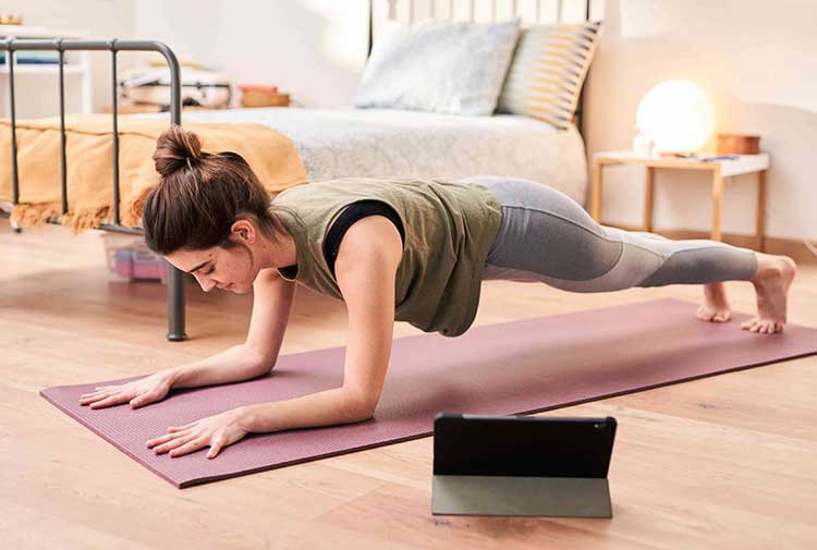 ورزش هوازی در خانه