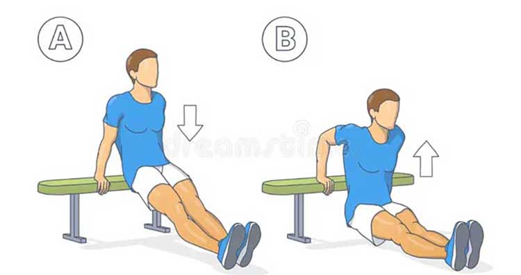 دیپ پشت بازو با صندلی