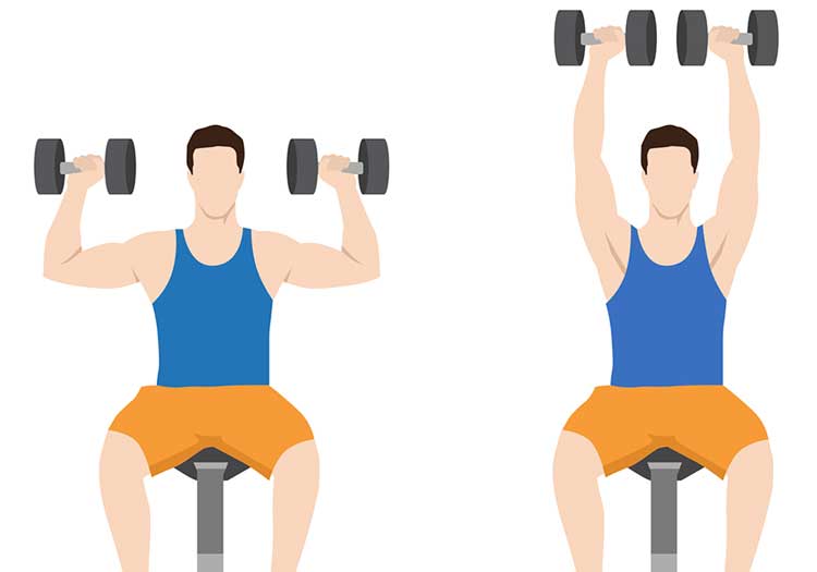 پرس سرشانه نشسته