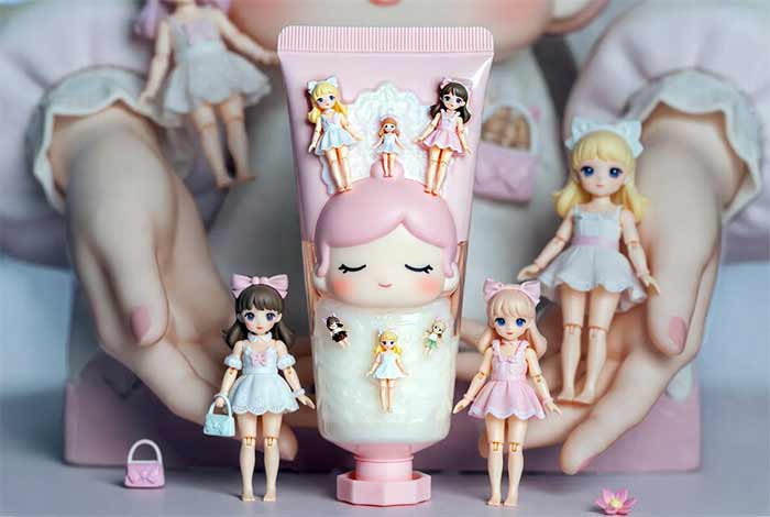 کرم‌های دست با بسته‌بندی عروسکی