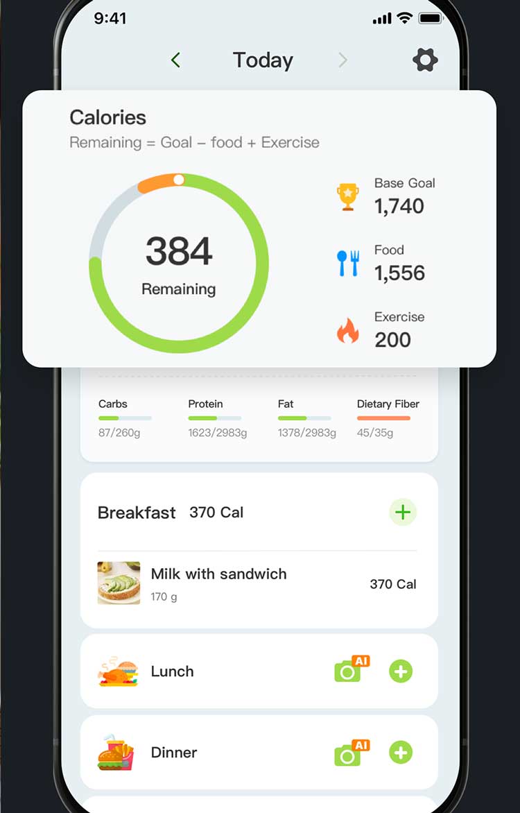 برنامه سوم: Calorie AI (کالری‌ای‌آی)