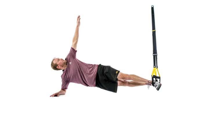 پلانک پهلو تی آر ایکس (TRX Side Plank)