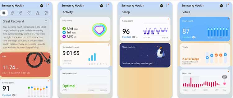 اپلیکیشن برنامه سامسونگ هلث