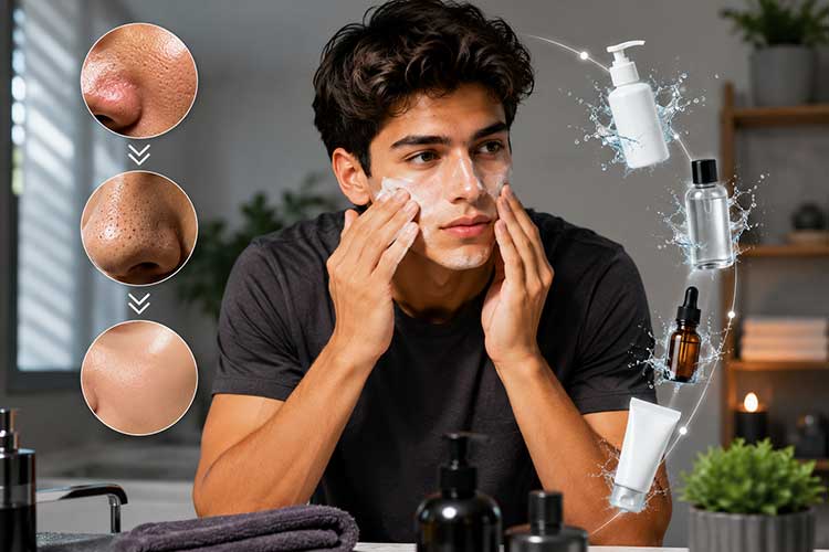 پوست آقایان روتین پوست چرب