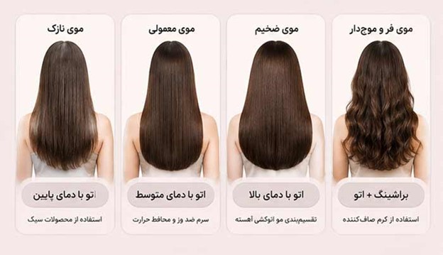 روش صاف کردن مو 
